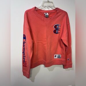 Champion 100 Year Patch Crewneck Sweatshirt Large
